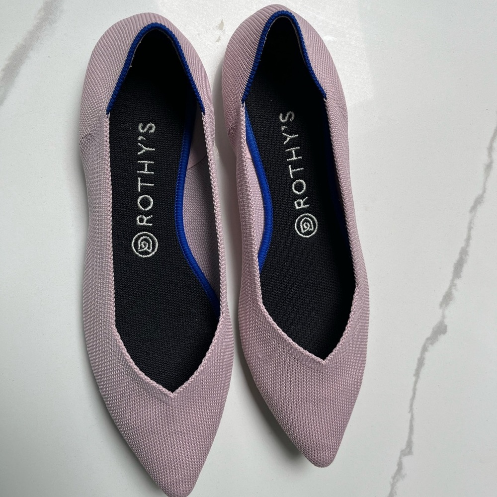 Rothy’s The Point Blush Flats 9.5